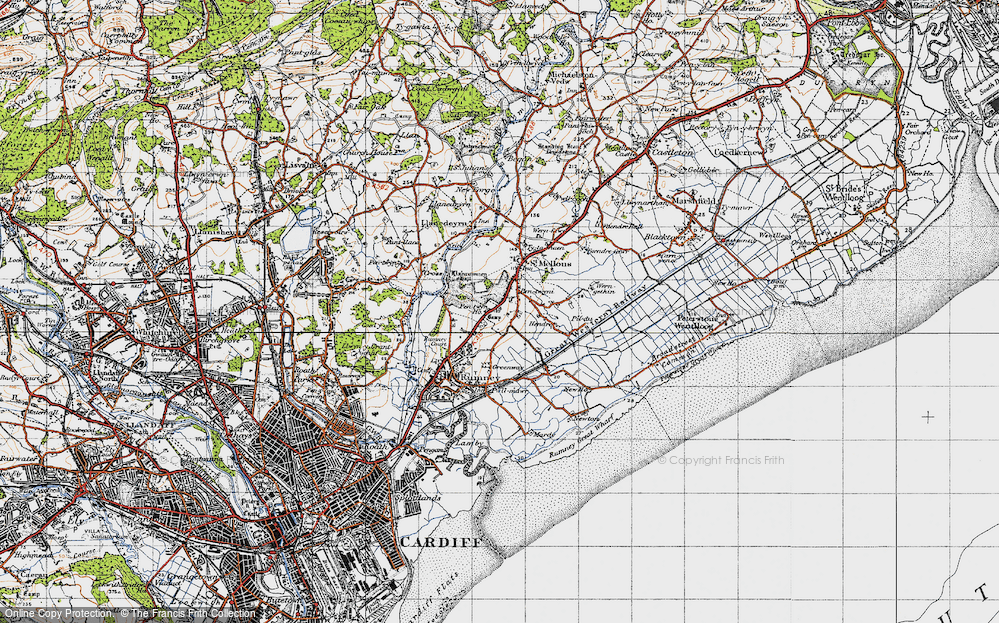 Old Map of Llanrumney, 1947 in 1947