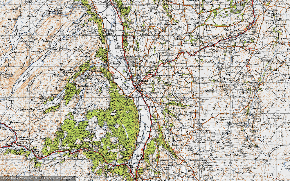 Old Map of Llanrwst, 1947 in 1947