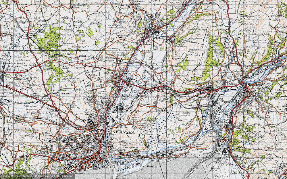 Old Map of Llansamlet, 1947 in 1947