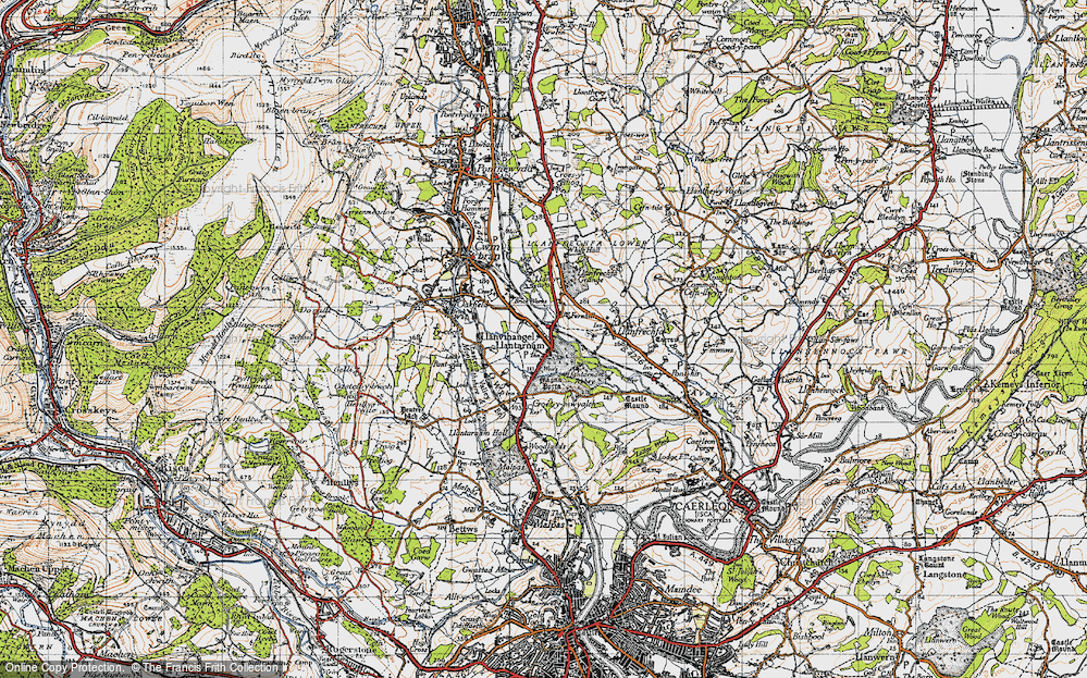 Old Map of Llantarnam, 1946 in 1946