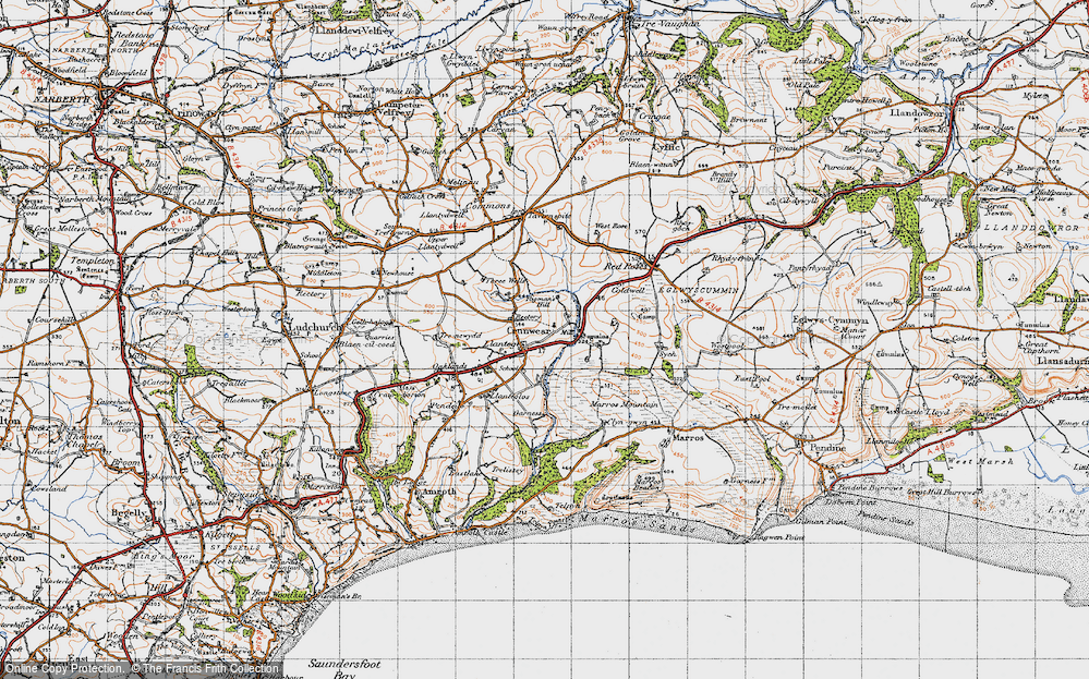 Old Map of Llanteg, 1946 in 1946