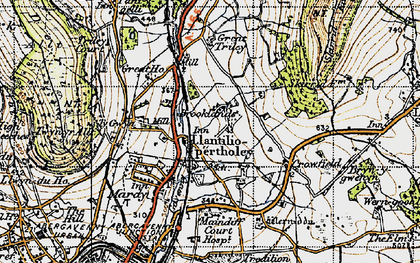 Old map of Triley Mill in 1947