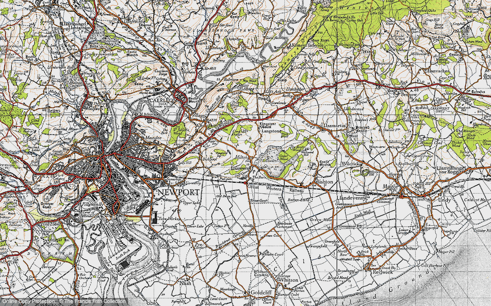 Old Map of Llanwern, 1946 in 1946