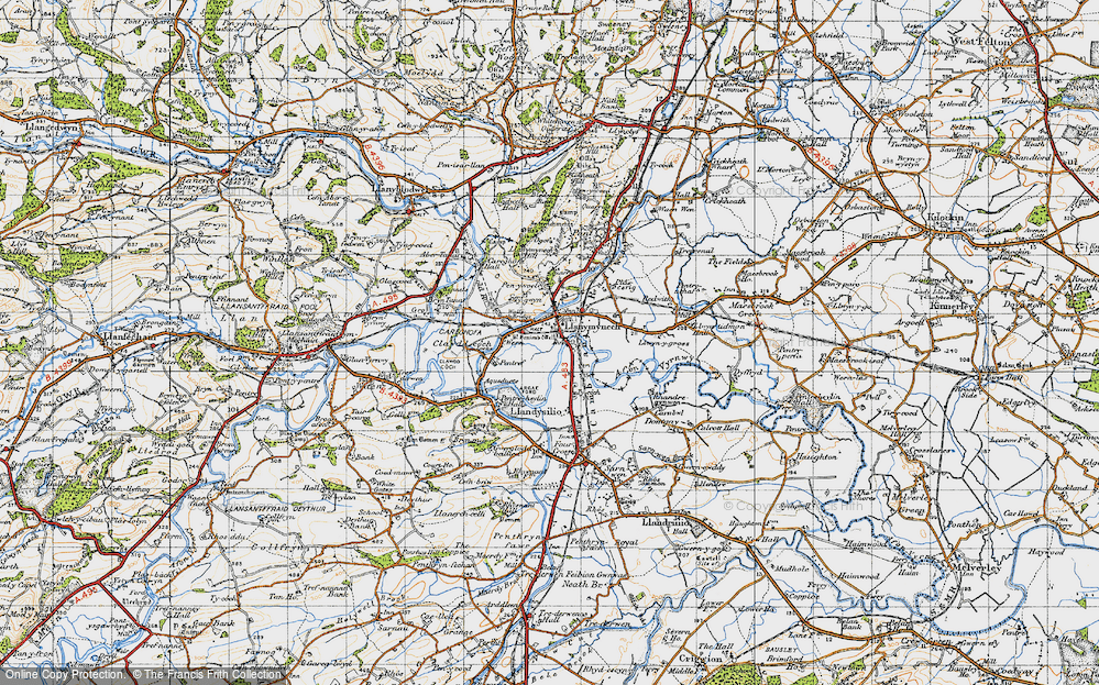 Old Map of Llanymynech, 1947 in 1947