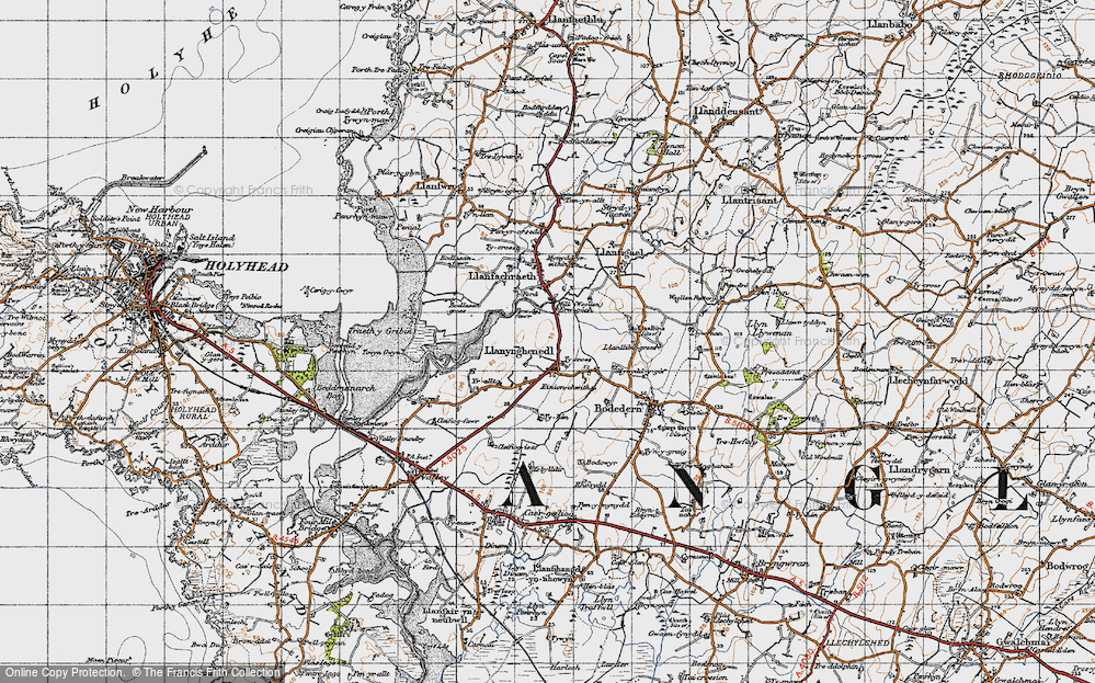 Old Map of Llanynghenedl, 1947 in 1947