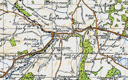 Old map of Baker's Hill in 1947