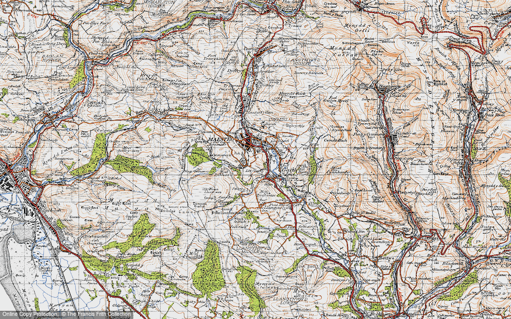 Old Map of Llwydarth, 1947 in 1947