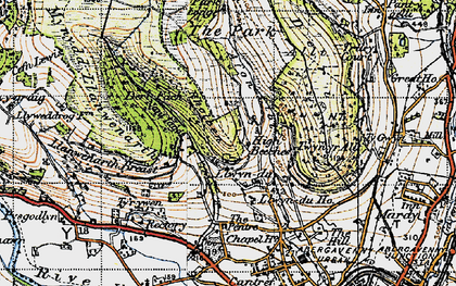 Old map of Allt in 1947