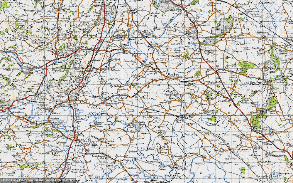 Old Map of Llwyn-y-go, 1947 in 1947