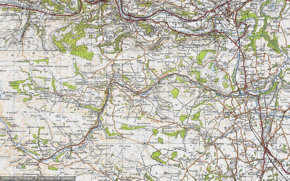 Old Map of Llwynmawr, 1947 in 1947