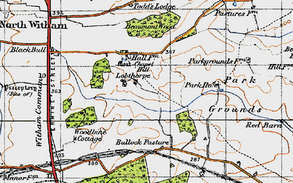 Old map of Lobthorpe in 1946