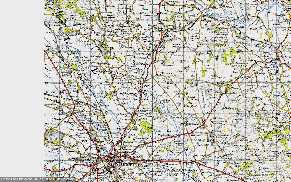 Old Map of Locharbriggs, 1947 in 1947