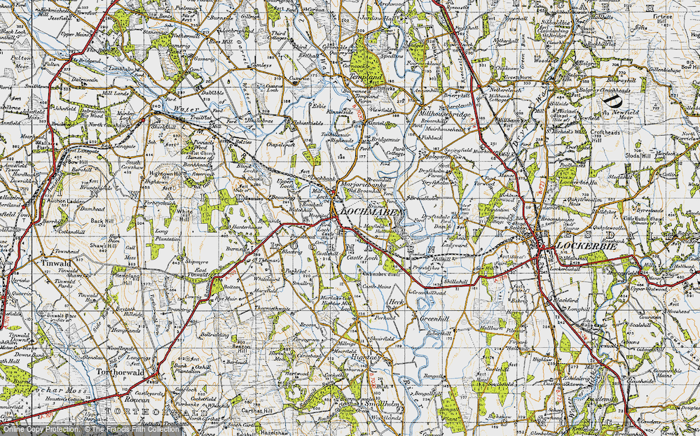Old Map of Lochmaben, 1947 in 1947