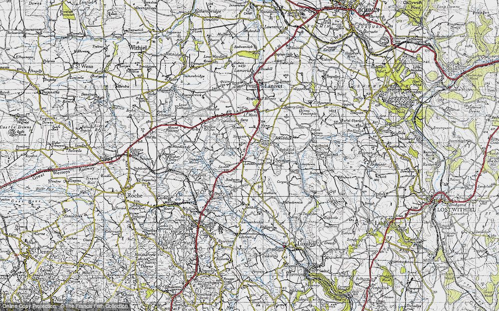 Old Map of Lockengate, 1946 in 1946