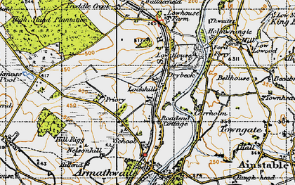 Old map of Lockhills in 1947