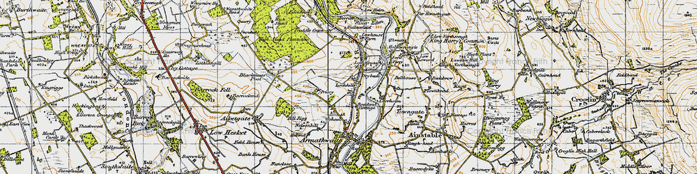 Old map of Lockhills in 1947