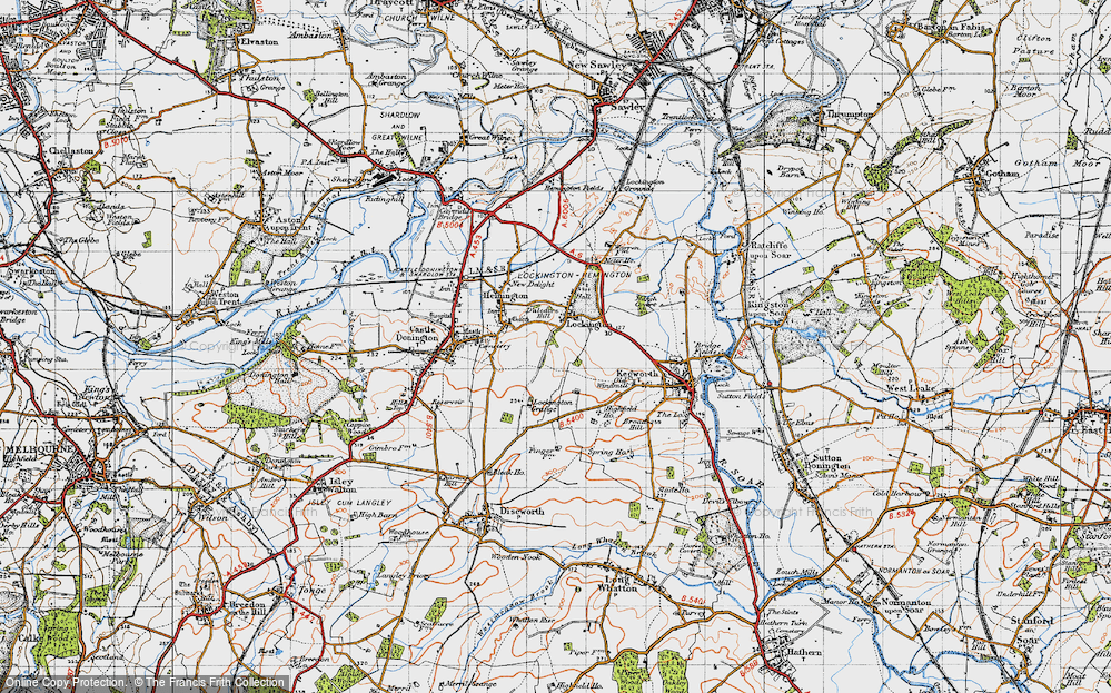 Old Map of Lockington, 1946 in 1946