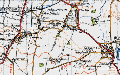 Old map of Lockington in 1946