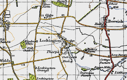 Old map of Windmill Whin in 1947