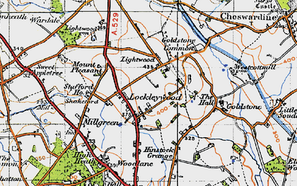 Old map of Lockleywood in 1946