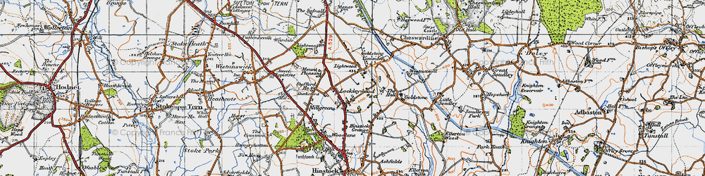 Old map of Lockleywood in 1946