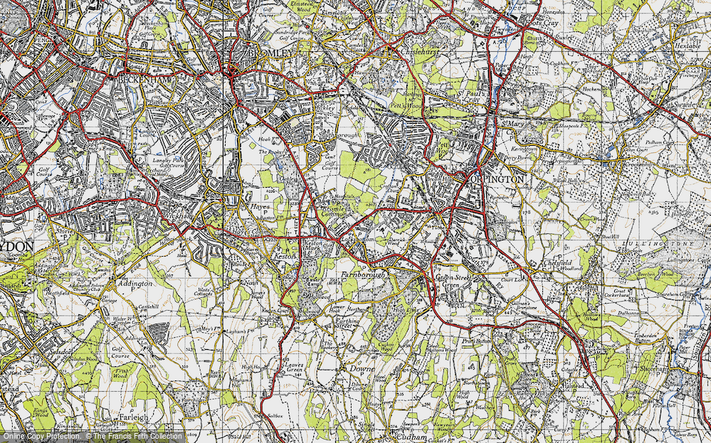 Old Map of Locksbottom, 1946 in 1946