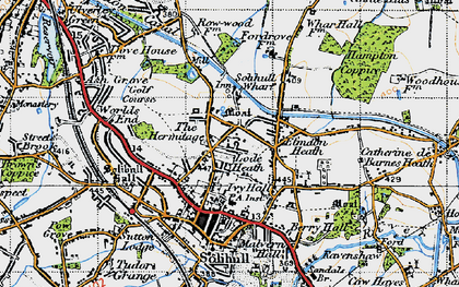Old map of Lode Heath in 1947