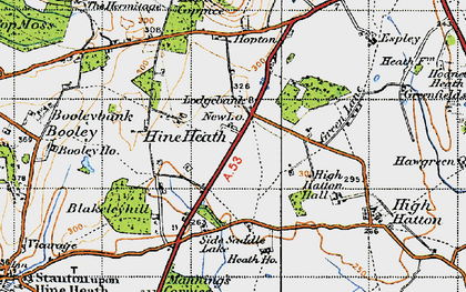 Old map of Lodgebank in 1947