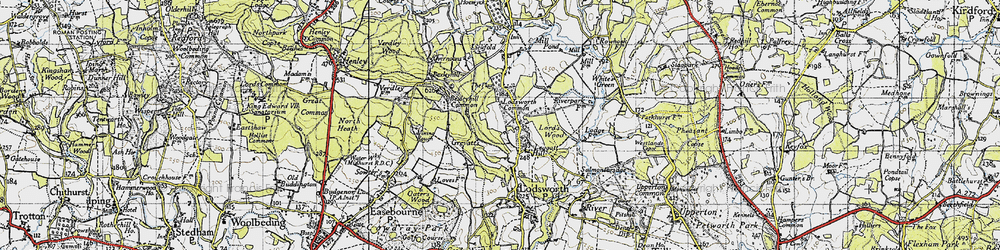 Old map of Lodsworth Common in 1940