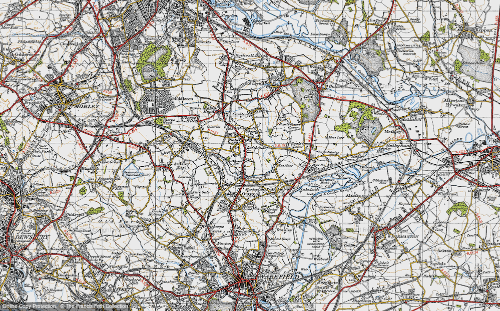 Old Map of Lofthouse, 1947 in 1947