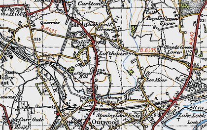 Old map of Lofthouse in 1947