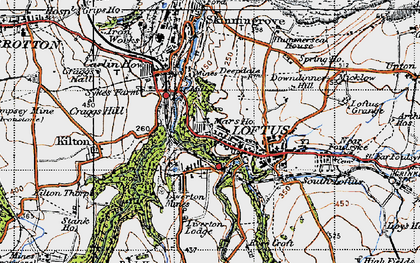 Old map of Loftus in 1947