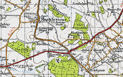 Old map of Lordsley in 1946