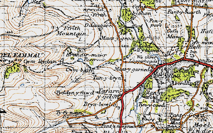 Old map of Loggerheads in 1947