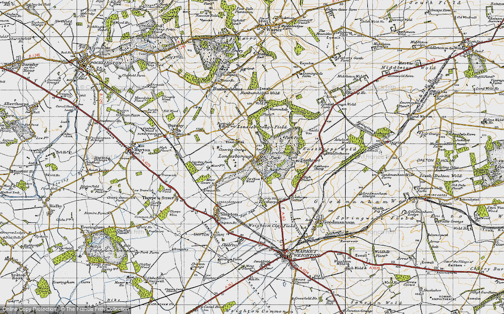 Old Map of Londesborough, 1947 in 1947