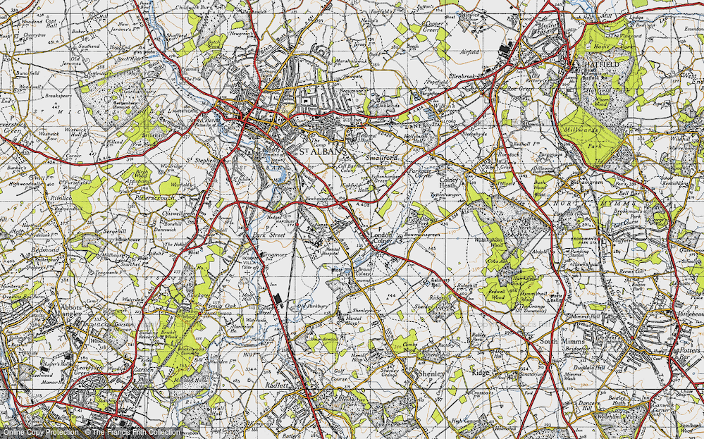 Old Map of London Colney, 1946 in 1946