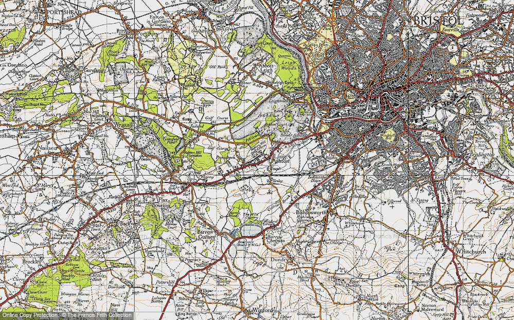 Old Map of Long Ashton, 1946 in 1946