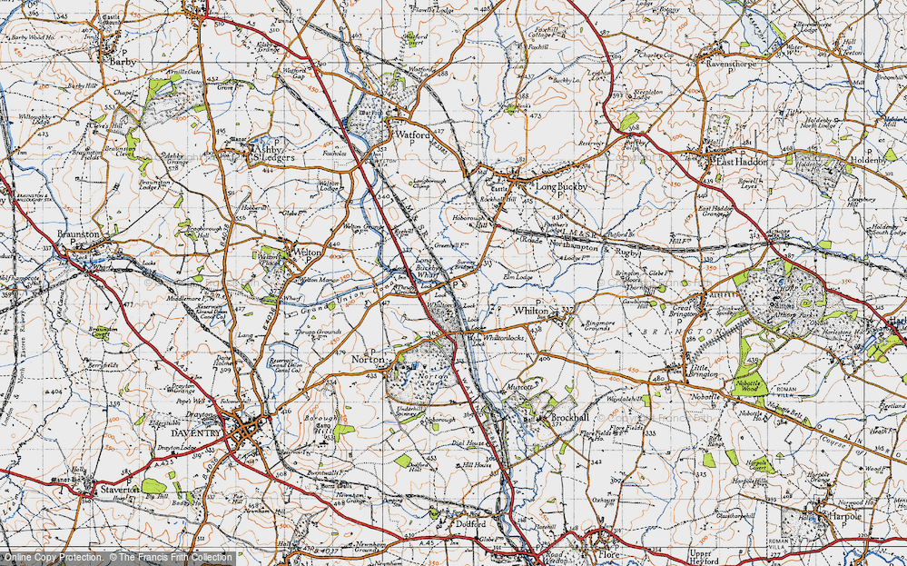 Old Maps of Long Buckby Wharf, Northamptonshire