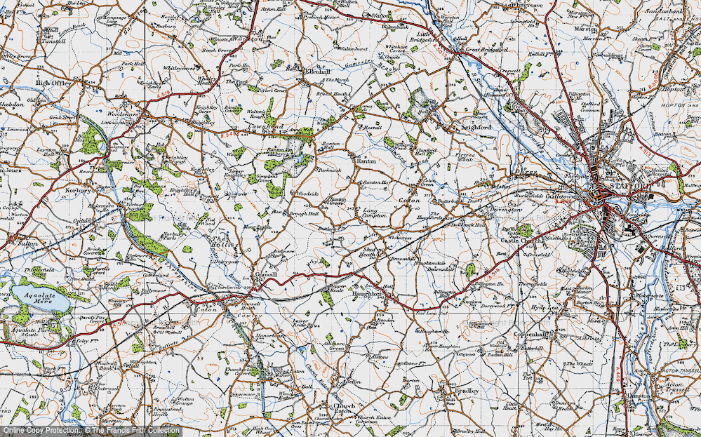 Old Map of Long Compton, 1946 in 1946