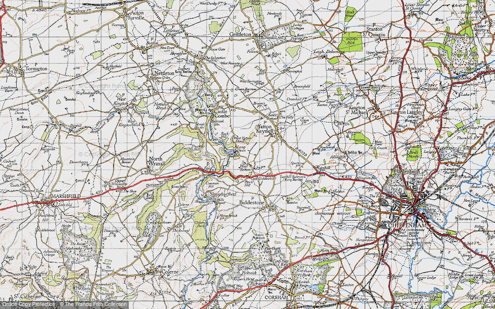 Old Map of Long Dean, 1946 in 1946
