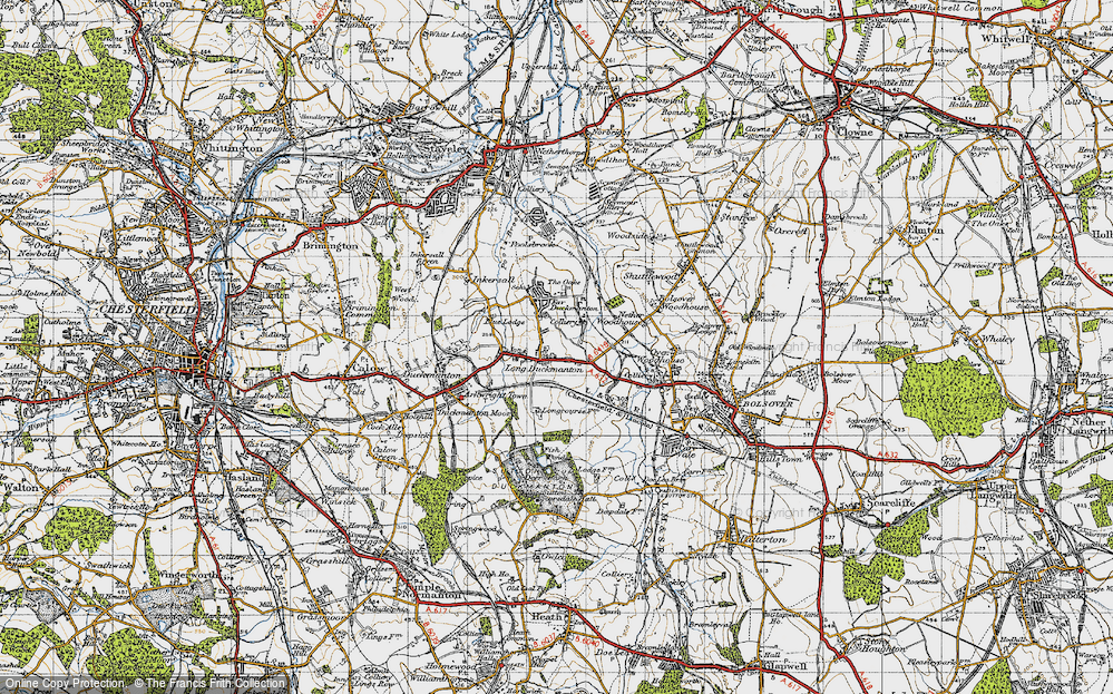 Old Map of Long Duckmanton, 1947 in 1947
