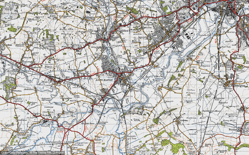 Old Map of Long Eaton, 1946 in 1946