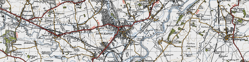 Old map of Long Eaton in 1946