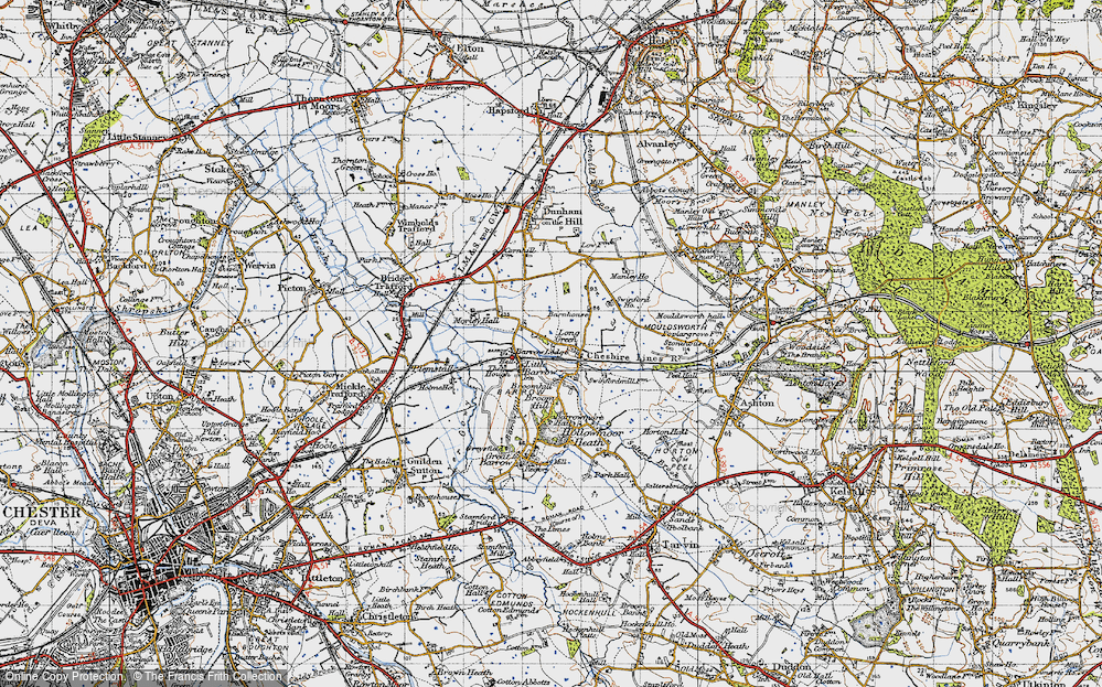 Old Map of Long Green, 1947 in 1947