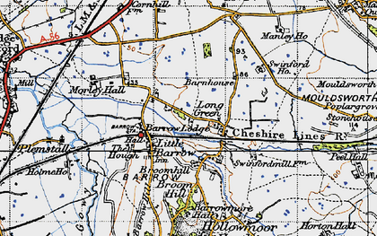 Old map of Long Green in 1947
