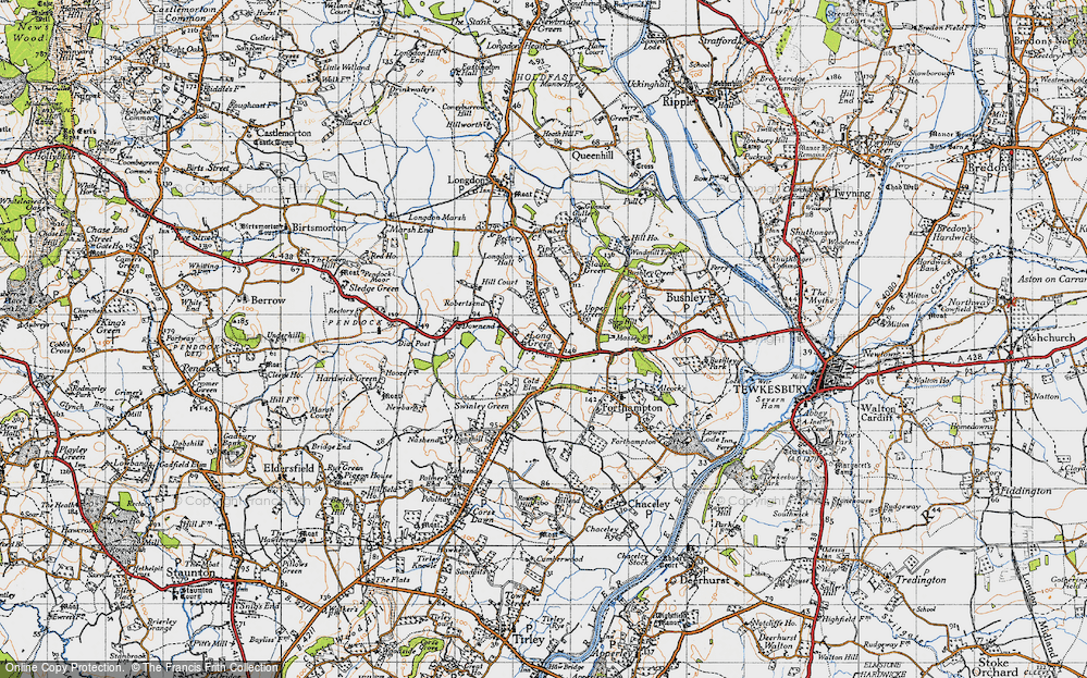 Old Map of Long Green, 1947 in 1947
