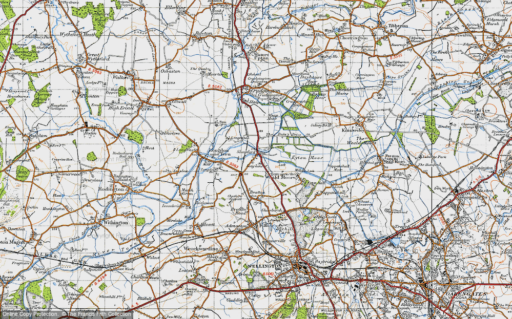 Old Map of Long Lane, 1947 in 1947
