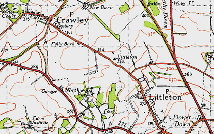 Old map of Northwood Park in 1945