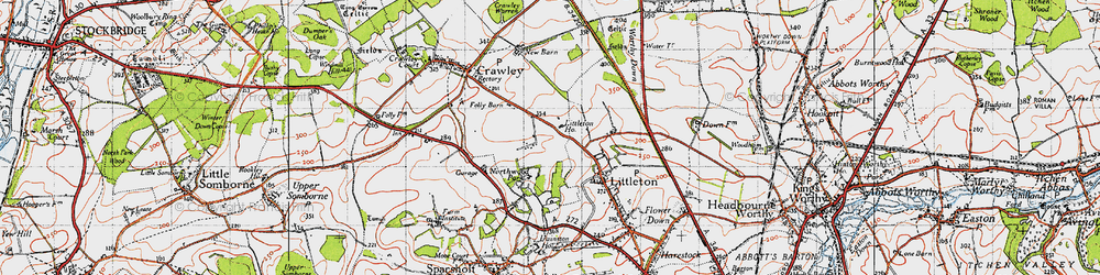 Old map of Northwood Park in 1945