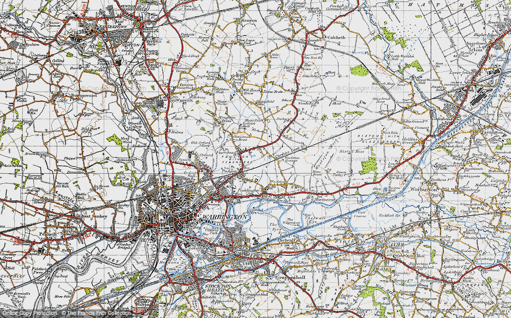 Old Map of Longbarn, 1947 in 1947
